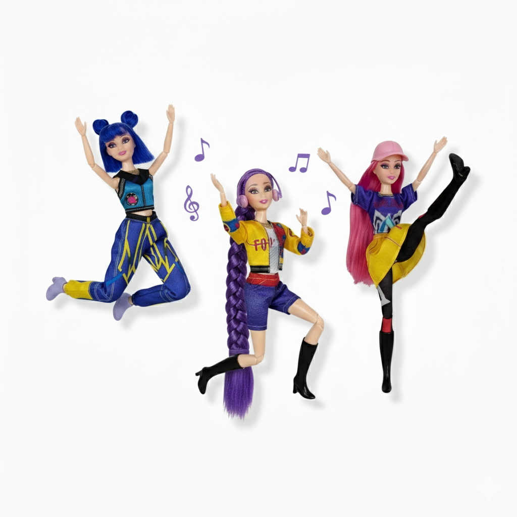 MUÑECAS K-POP DEMON HUNTERS MUSICALES Y ARTICULABLES